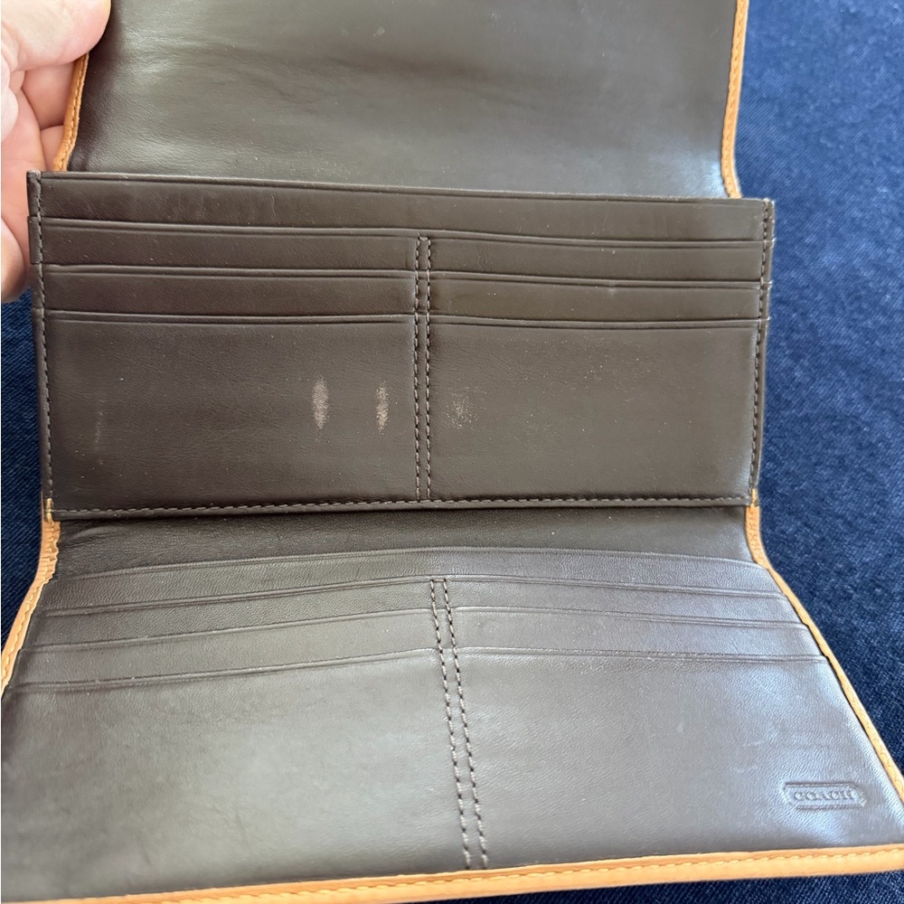 Coach Dark Brown Leather Wallet